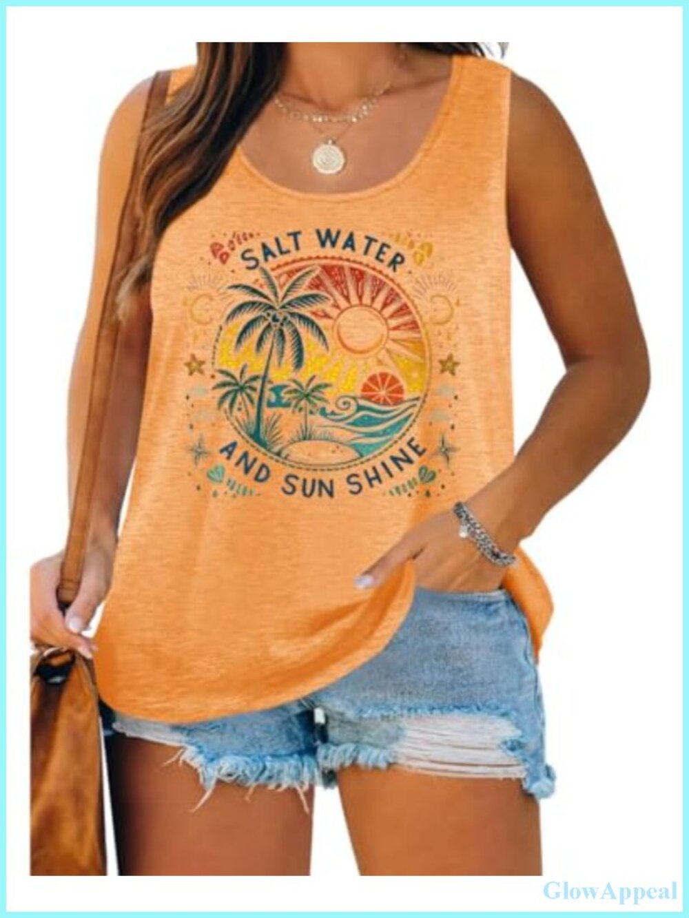 Plus Size Women's Graphic Tank Top Sleeveless Loose Fit U Neck Cotton Blend